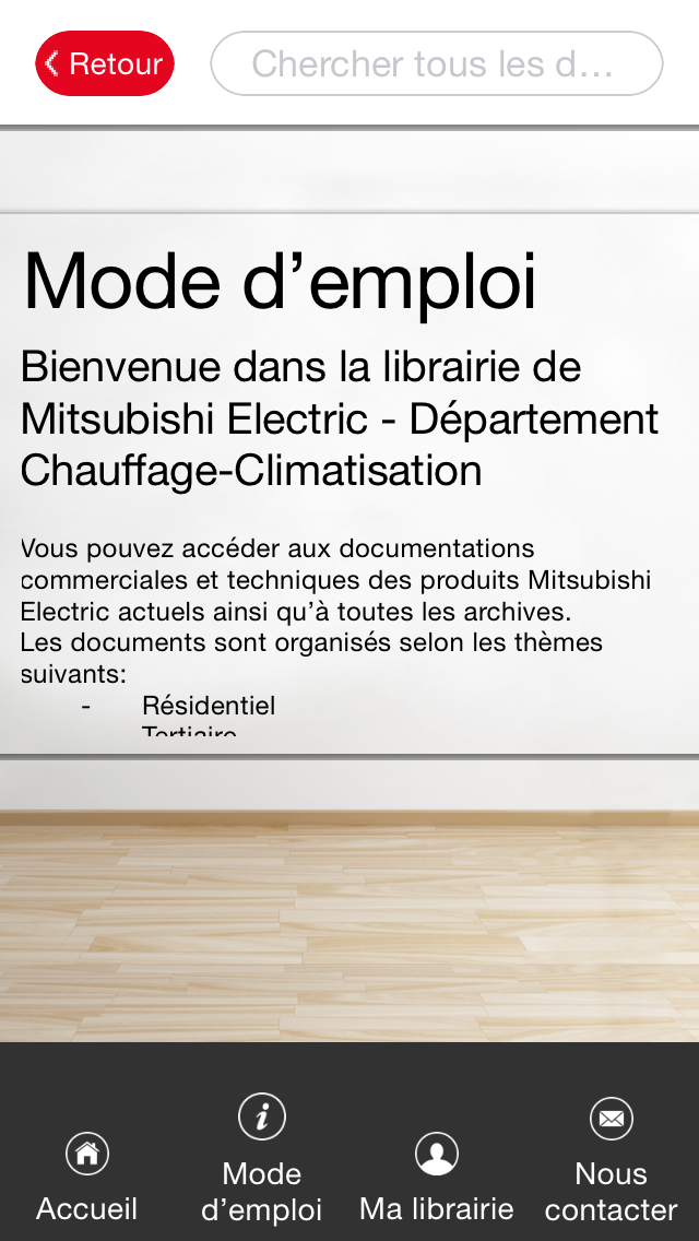 Screenshot #1 pour Librairie Mitsubishi Electric France