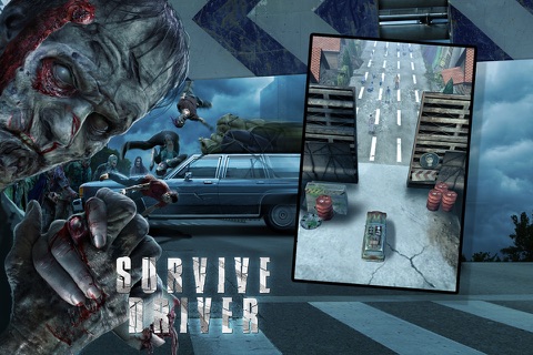 A Survive Driver Free: Best 3D Driver Game in Post Apocalyptic Setting with Zombies and Car Upgrades screenshot 4