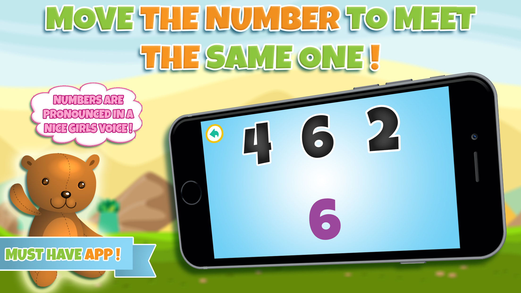 Learn numbers - Educational game for toddler kids & preschool children