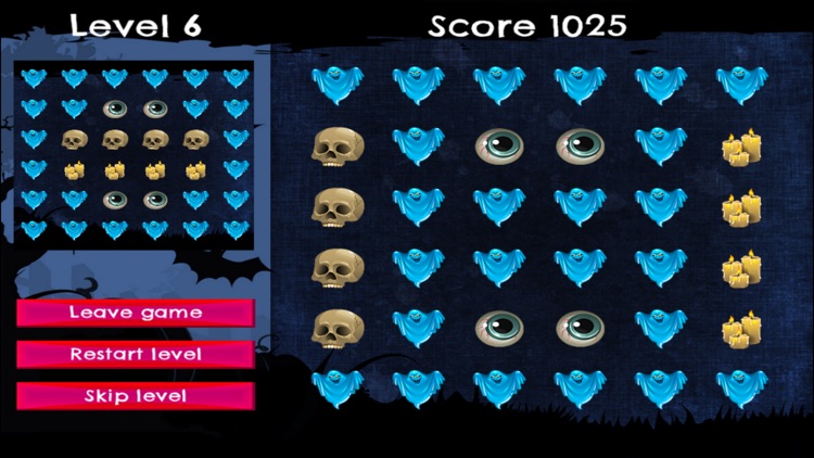 Haunted MonsterHouse - FREE - Slide Rows And Match Haunted House Ghouls Puzzle Game