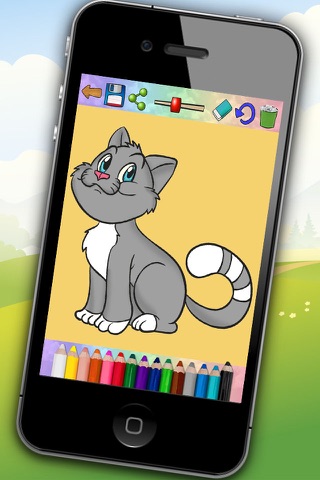 Gatos y gatitos - dibujos para pintar  y libro para colorear - Premium screenshot 3