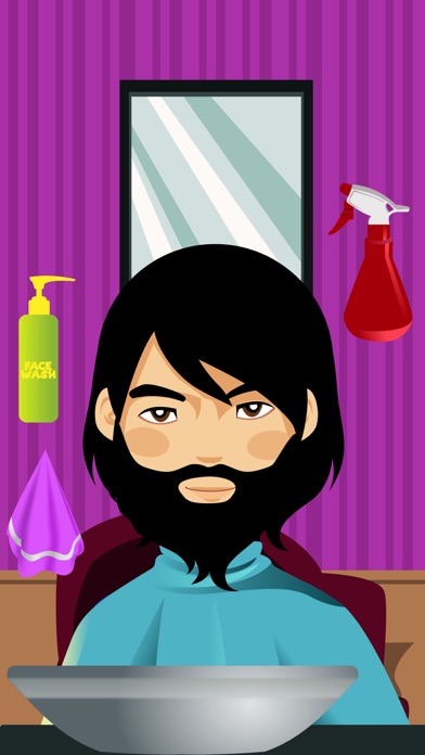 Mustaches & Beard salon - A hairy geek shave salon & barber shop game iPhone screenshot