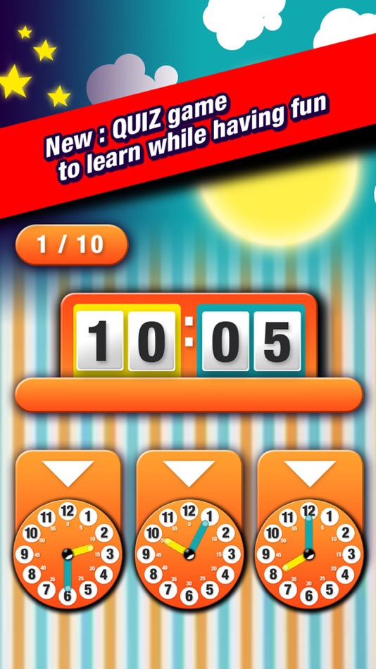 #5. Telling Time for Kids - Game to Learn to Tell Time easily (iOS) 由: Alexandre Minard