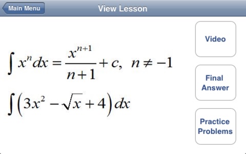 Integral 1 : Calculus Videos and Practice by WOWmath.org screenshot 2