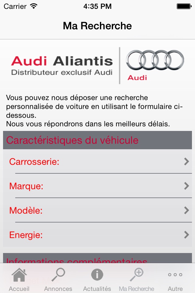 Audi Aliantis screenshot 4