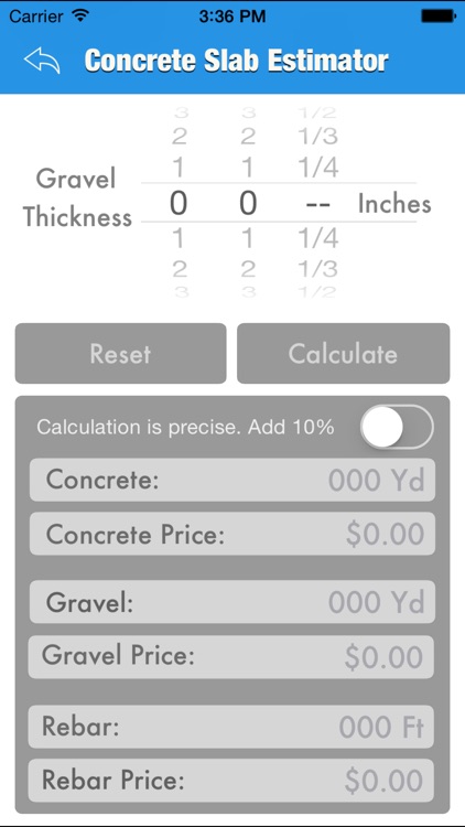 Concrete Slab Project Calculator