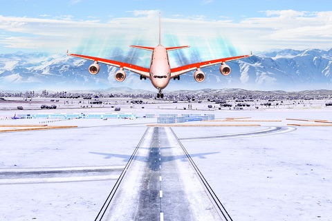 Snow Cargo Jet Landing 3D screenshot 3