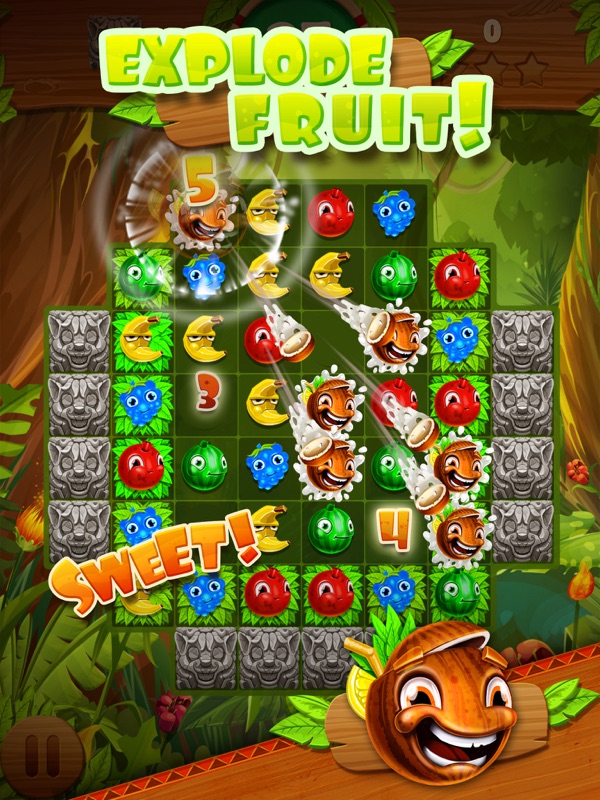 Jungle Jam - Juicy Fruit Match-3 Game screenshot 7