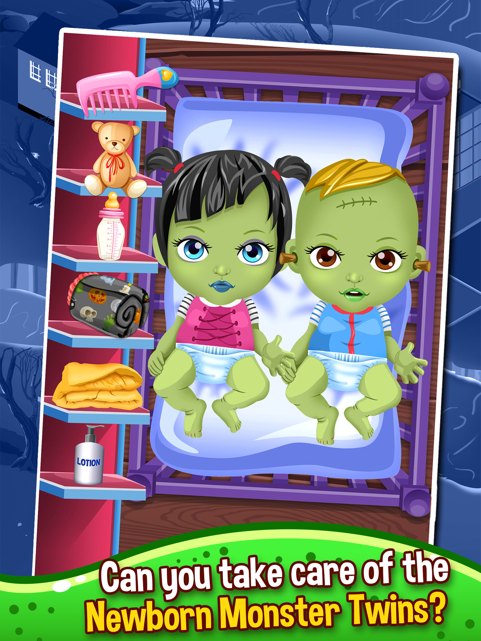 Monster Mommy's Newborn Pet Doctor - my new born baby salon & mom adventure game for kids screenshot 5