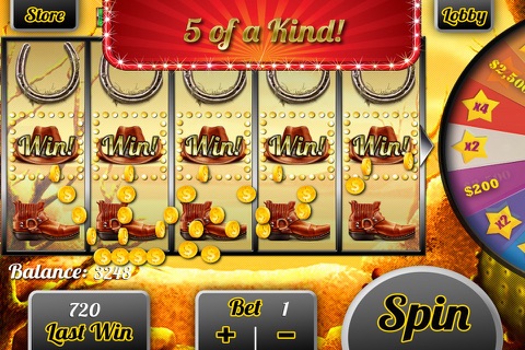 Action Wild West Blitz Fire Jackpot Casino Fun Way to Luck-y Slots Bonanza Games Pro screenshot 3