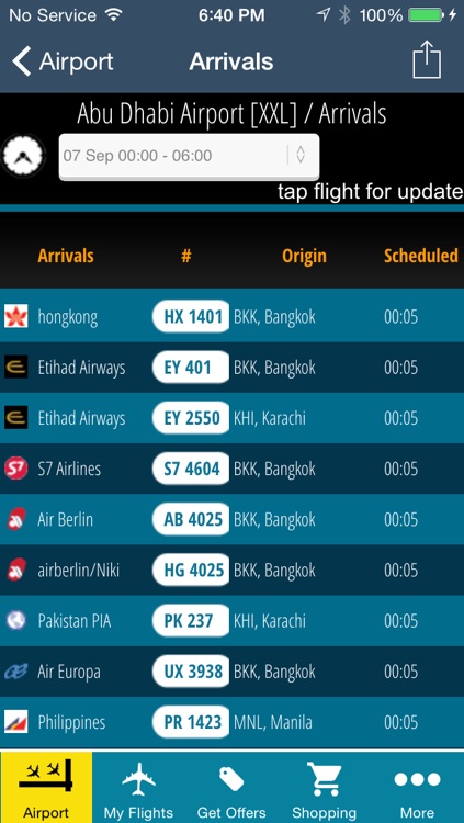 Abu Dhabi Airport Pro (AUH) Flight Tracker radar screenshot-2