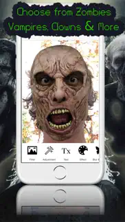 mask booth - transform into a zombie, vampire or scary clown iphone screenshot 2