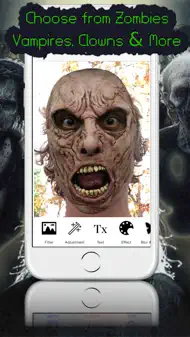 Mask Booth - Transform into a zombie, vampire or scary clown iphone bilder 1