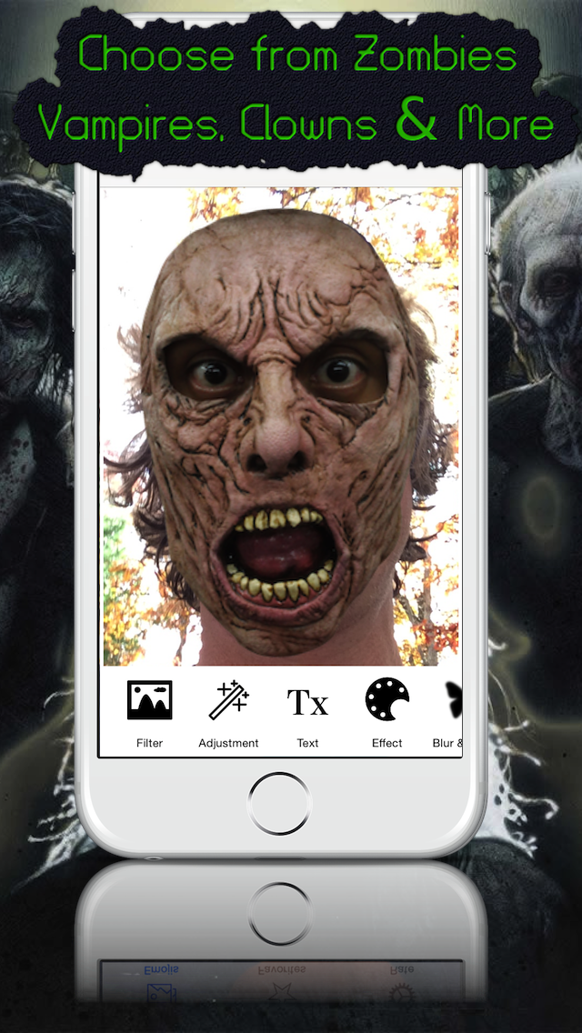 Mask Booth - Transform into a zombie vampire or scary clown
