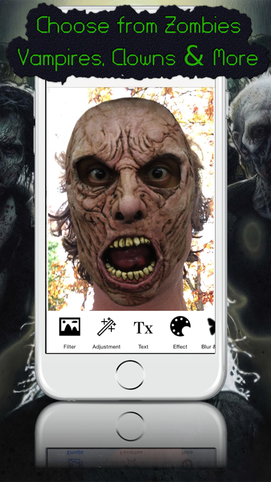 #2. Mask Booth - Transform into a zombie, vampire or scary clown (iOS) Podle: Bill Core