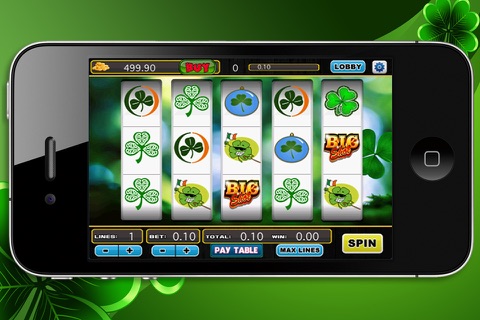 Irish Shamrock Slots Machine screenshot 2