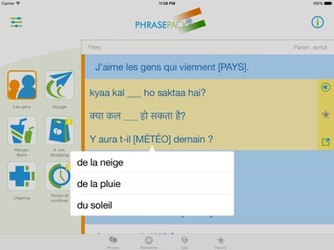 Screenshot #4 pour Guide de conversation de hindi – Voyagez aisément en Inde