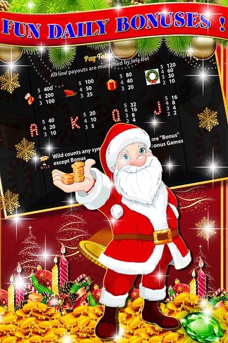 Christmas Party Slots : Play and enjoy, you dreams do come true with Santa Claus screenshot 3