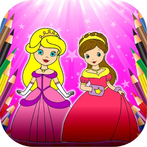 Coloring Book Princess iOS App