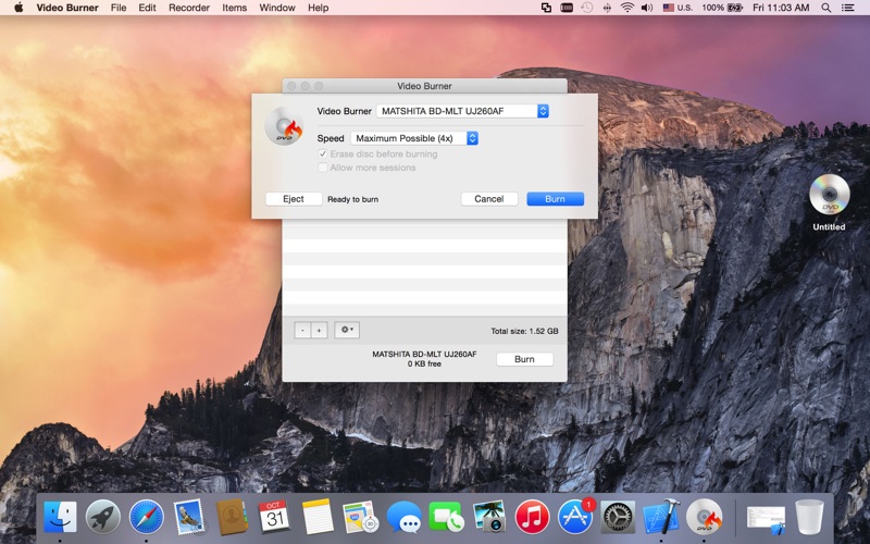 Screenshot #1 pour Video Burner