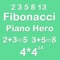 Piano Hero Fibonacci 4X4 - Sliding Number Tiles And  Playing With Piano Sound