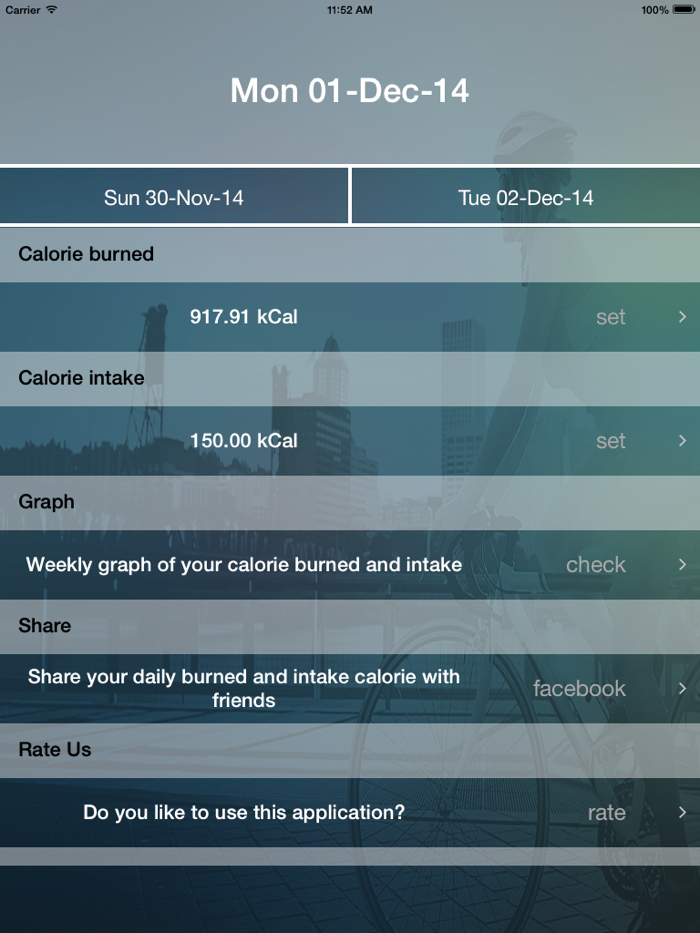 Calories Burned And Intake