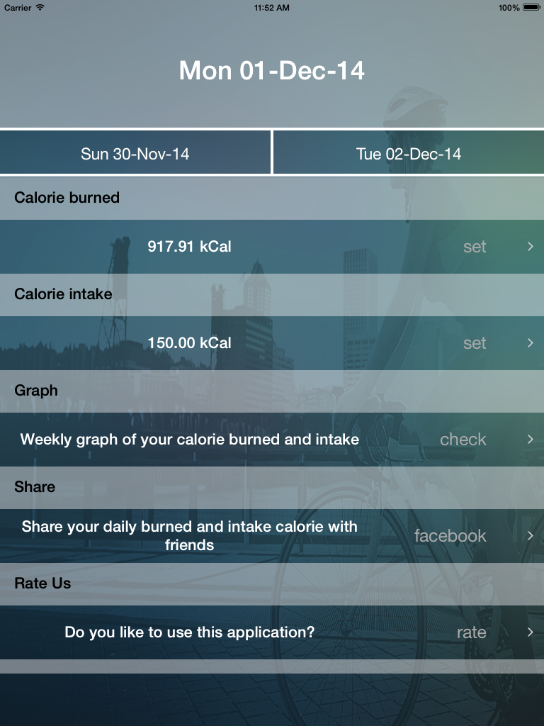 Calories Burned And Intake