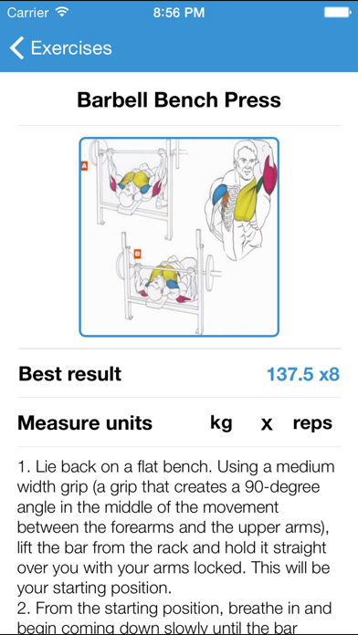 iGym FREE - Gym Workout Log. Exercise journal, bodybuilding & fitness routines for bulking & cutting, abs carving. Body measurements diary. Weight loss & mass tracker.のおすすめ画像4