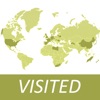 Visited Countries Map - World Travel Log for Marking Where You Have Been