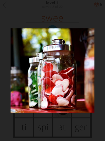 1 Pic 1 Clue: Word Search Game iPad screenshot 4 - Games app