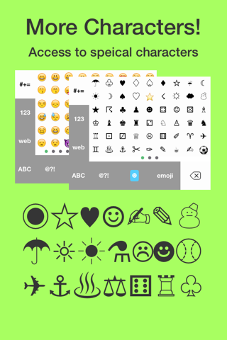 Typeable - Quick Keypads, Stylish Fonts, Emoji Arts, Color Keys, Custom Keyboard for iOS 8 screenshot 4