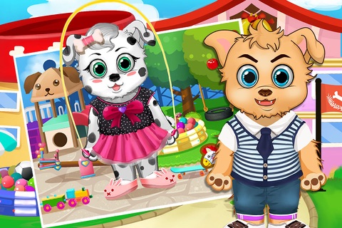 Puppy Dog School - Furry Kindergarten Kids! Feed, Care & Dress Games screenshot 4