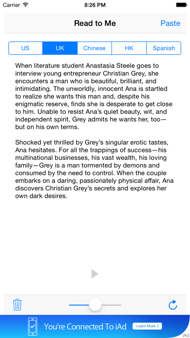 Read to Me (with language choice) app screenshot
