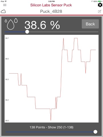 Screenshot #5 pour Silicon Labs SensorPuck Cloud