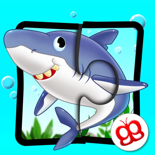 Ocean Jigsaw Puzzle 123 for iPad - Word Learning Puzzle Game for Kids Icon