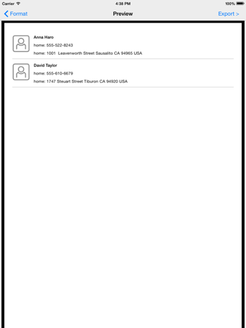 Screenshot #6 pour ContactEx