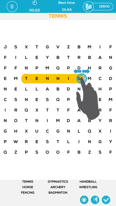 Word Search Puzzle - Free iPhone screenshot 3 - Games app
