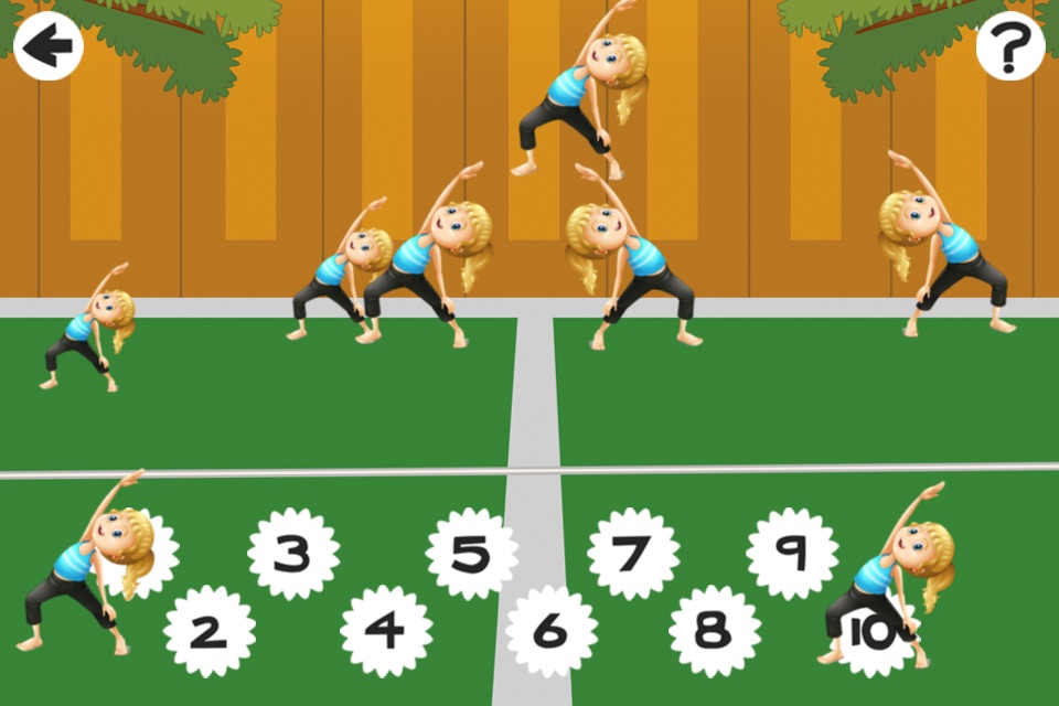 Action on the tennis court; counting game for children: learn to count 1 - 10 screenshot 4