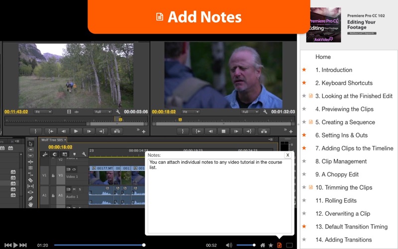 editing your footage course for premiere pro iphone screenshot 3
