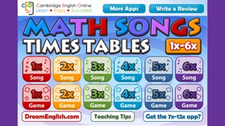 Math Songs Times Tables 1x 6x Price Drops Screenshot 1 For Math Songs Times Tables 1x 6x