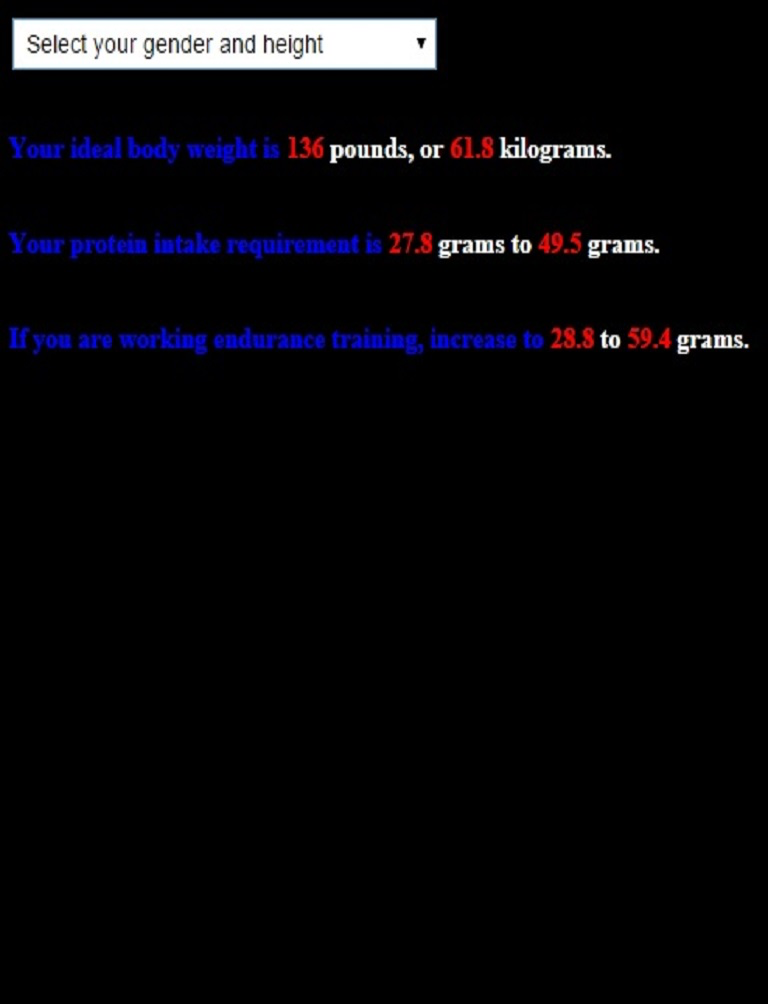 Protein Intake screenshot 2