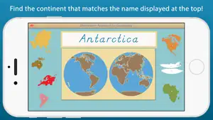 World Continents and Oceans - A Montessori Approach To Geography screenshot #4 for iPhone