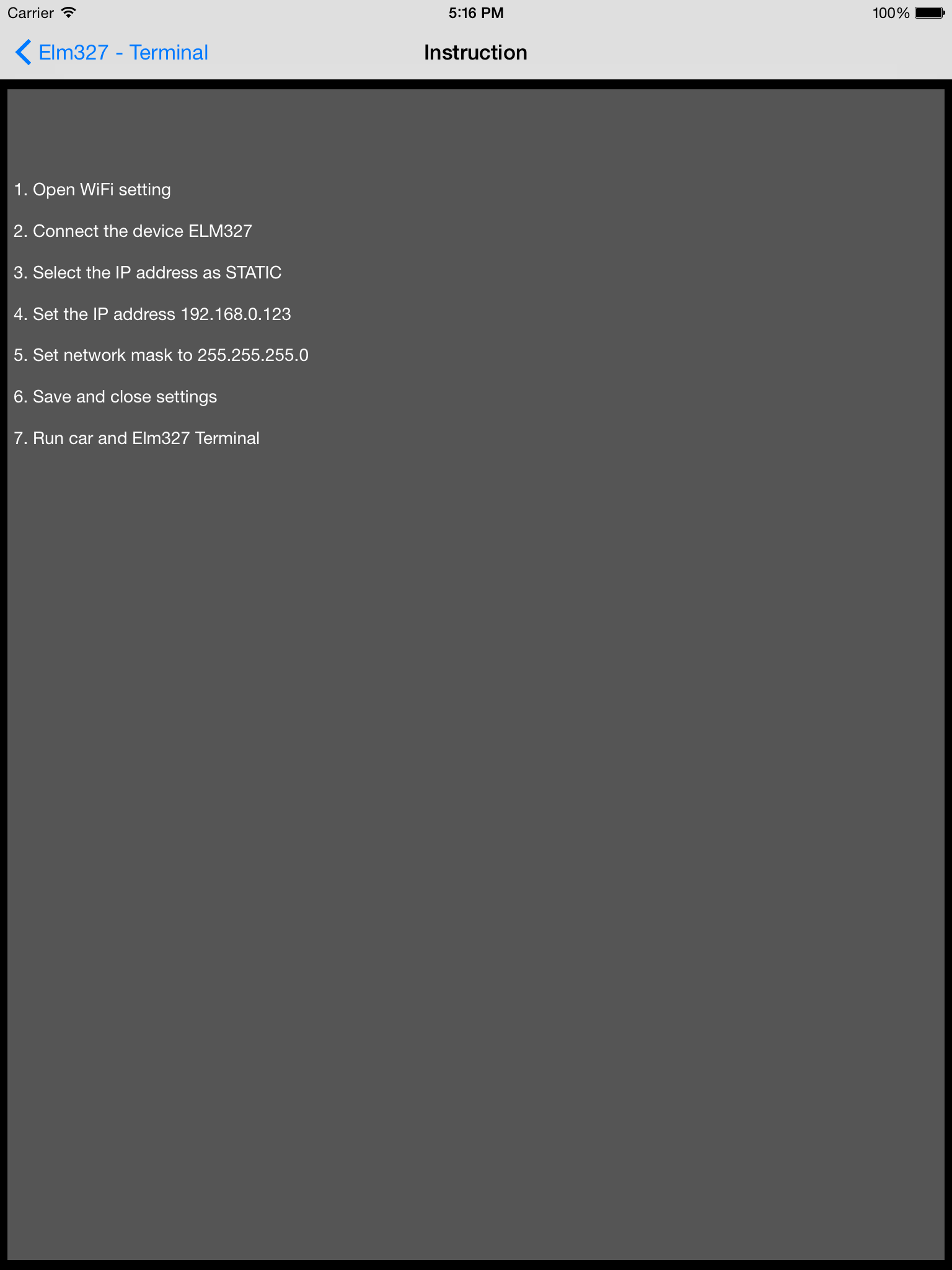 Elm327 WiFi Terminal OBD screenshot 4