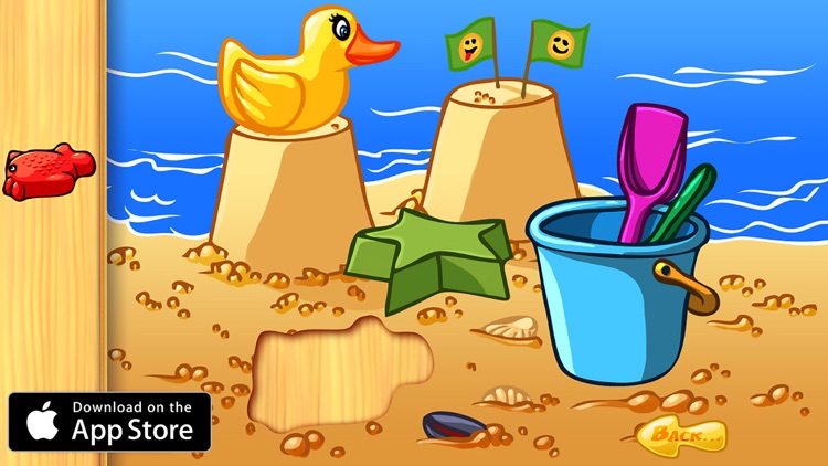 Ocean Animals Puzzle – Wooden animal shape and form puzzles for kindergarten kids and toddlers premium