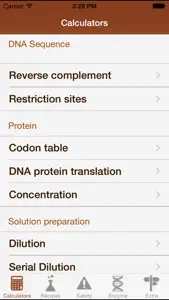 Mr BioChem Lite - Biochemistry lab help screenshot #1 for iPhone