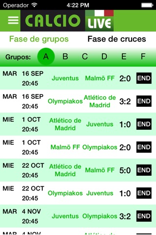 Calcio Live screenshot 2