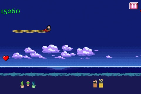 A Retro Super-Hero Power Jump FREE - The Fun 8-Bit Man Race Challenge screenshot 2