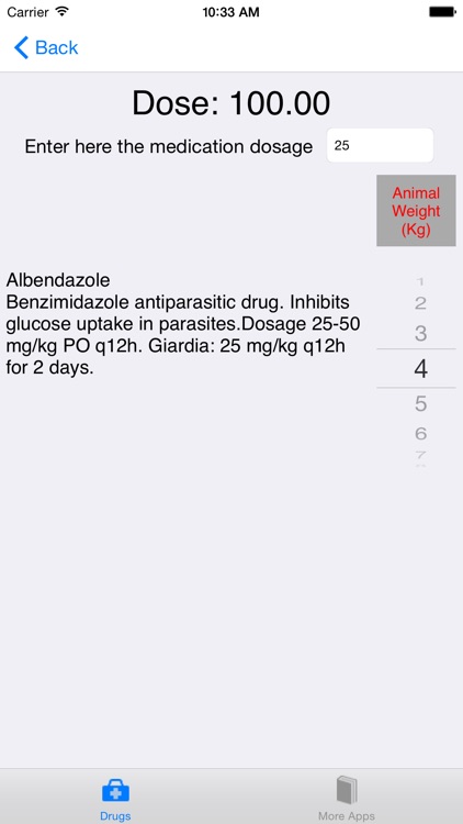 Veterinary Dose Calculator