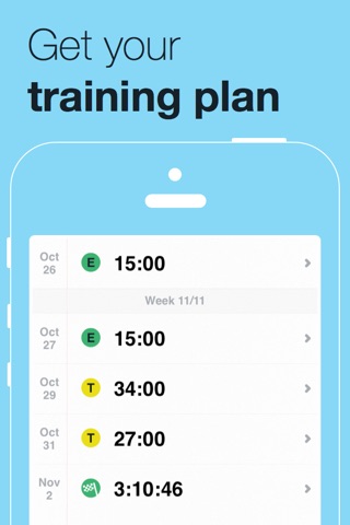 Running plan by Gipis coach. Run 5K, 10K, half marathon & marathon training program + RunKeeper screenshot 3