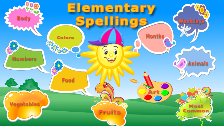 #1. Elementary Spellings - Learn to spell common sight words (iOS) Podle: Power Math Apps LLC